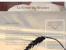 Tablet Screenshot of lafermedumeunier.net